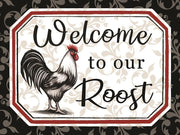 Welcome To Our Roost By Elizabeth Tyndall (Framed Small) - Beige