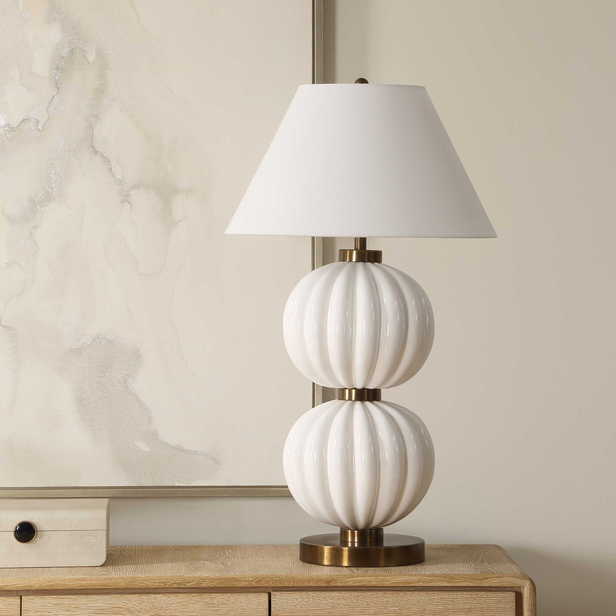 Irena - Sphere Table Lamp - White
