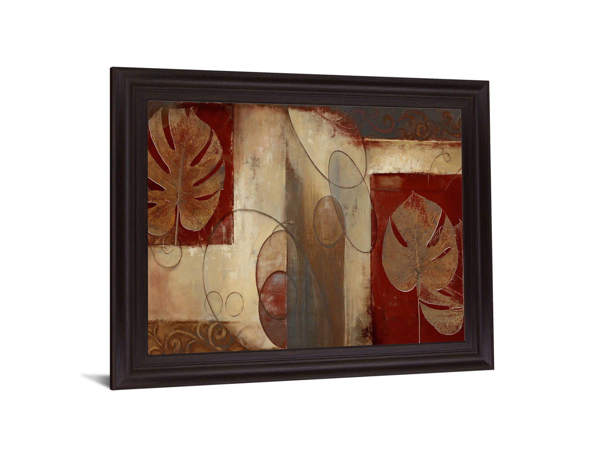 Bronze Silhouette - 28" x 34" Framed Wall Art - Dark Brown