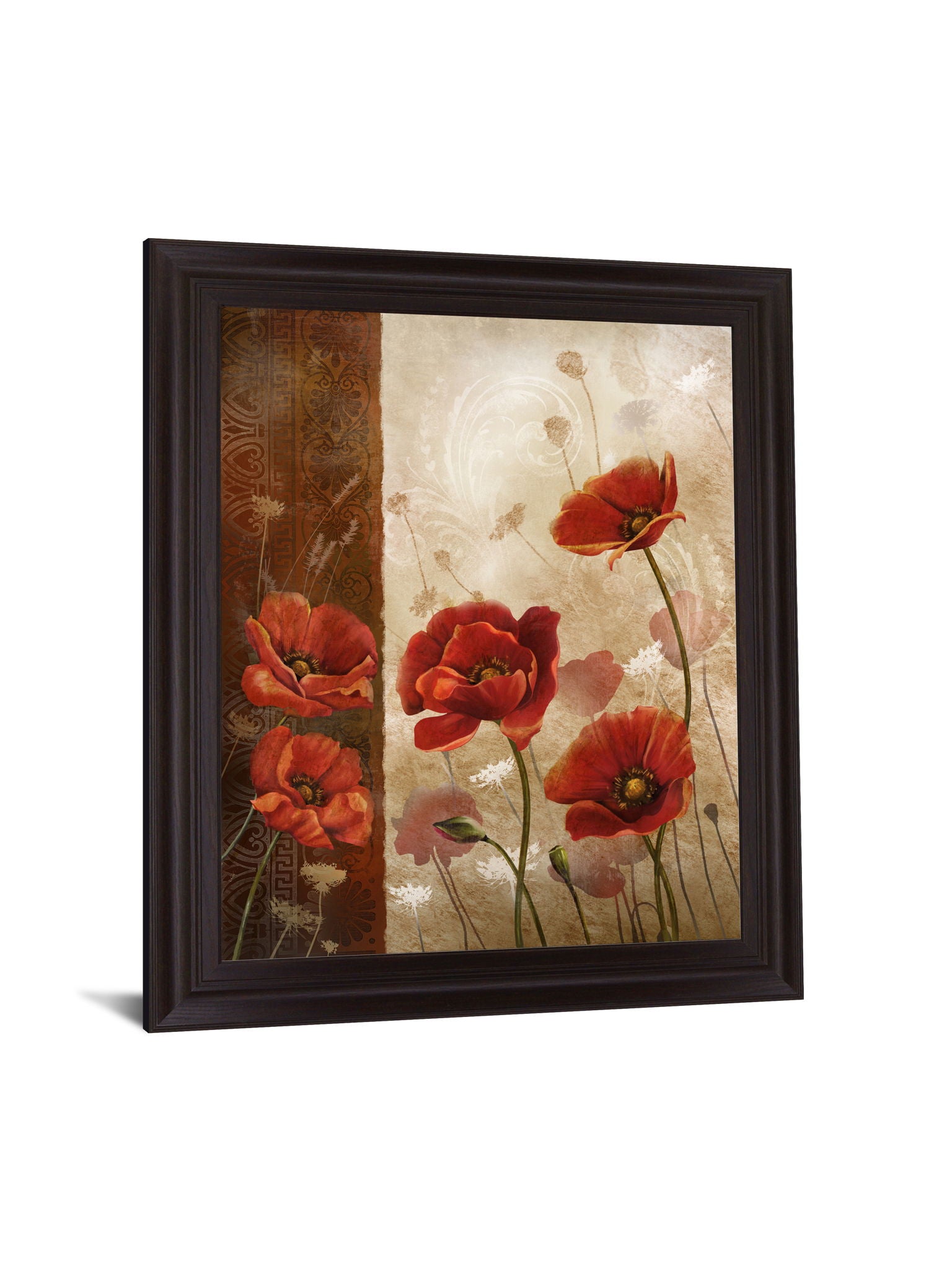 Crimson Solstice - 28" x 34" Framed Wall Art - Red