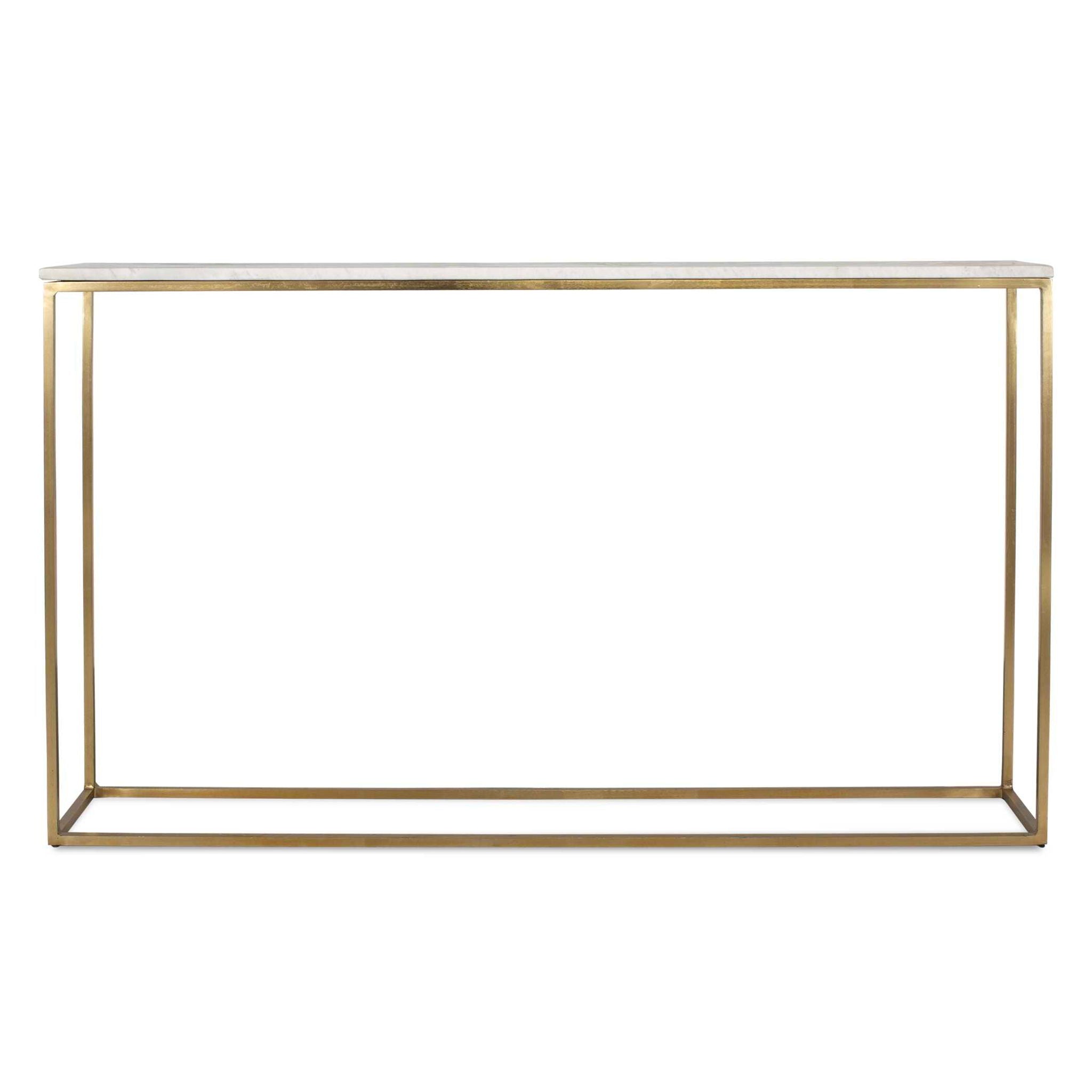 Redmond - Sofa Counter Table - Gold / White