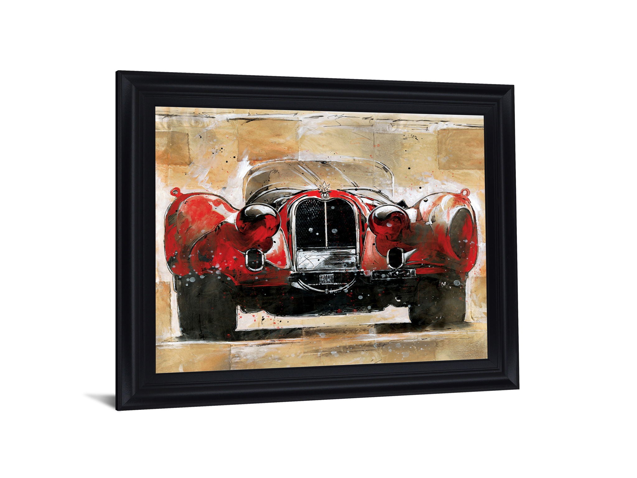 Crimson Classic - 28" x 34" Framed Wall Art - Red