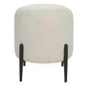 Arles - Shearling Ottoman - White