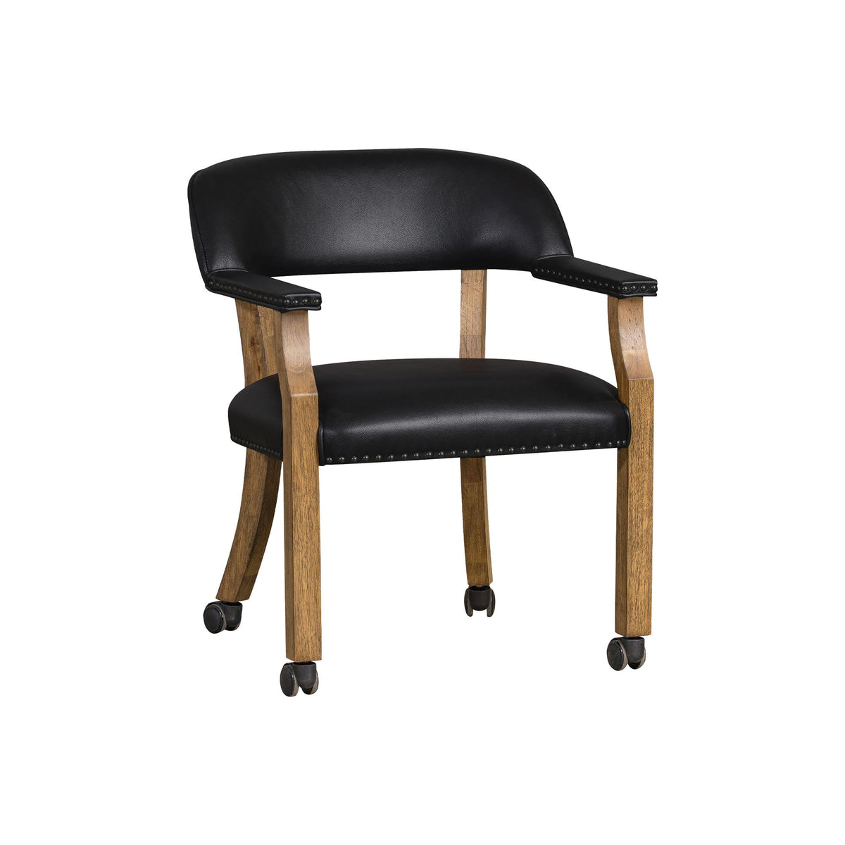 Curved Back Game Chair - Whiskey / Black