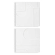 Contours - White Wall Decor (Set of 2)