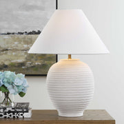 Rocio - Ceramic Table Lamp - White