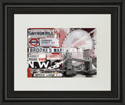 Saffron Hill By Andrew Cotton - Framed Print Wall Art - Gray
