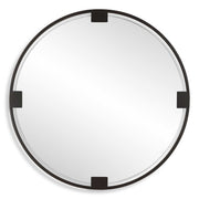 Cornelia - Black Round Mirror