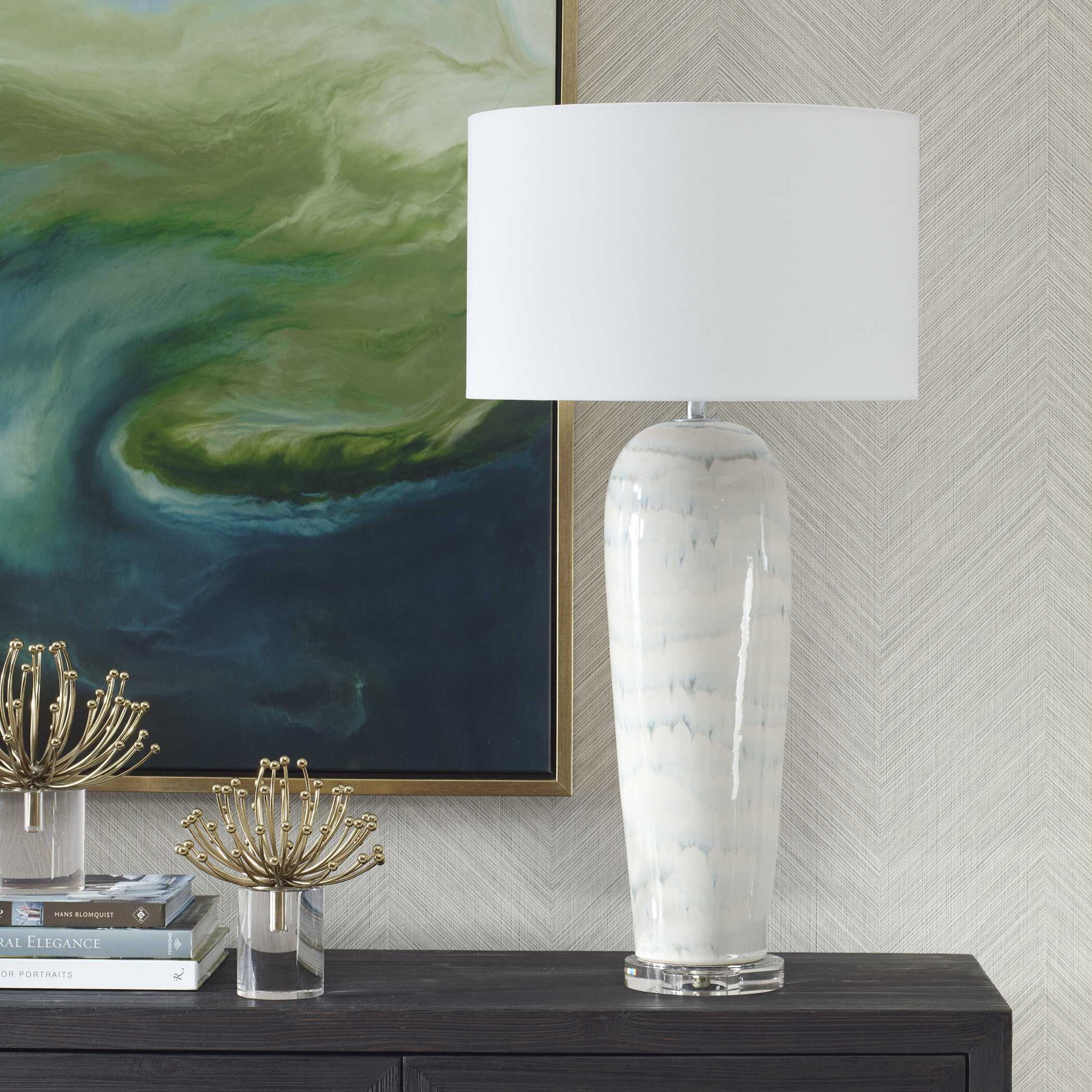Arden - White Glaze Table Lamp