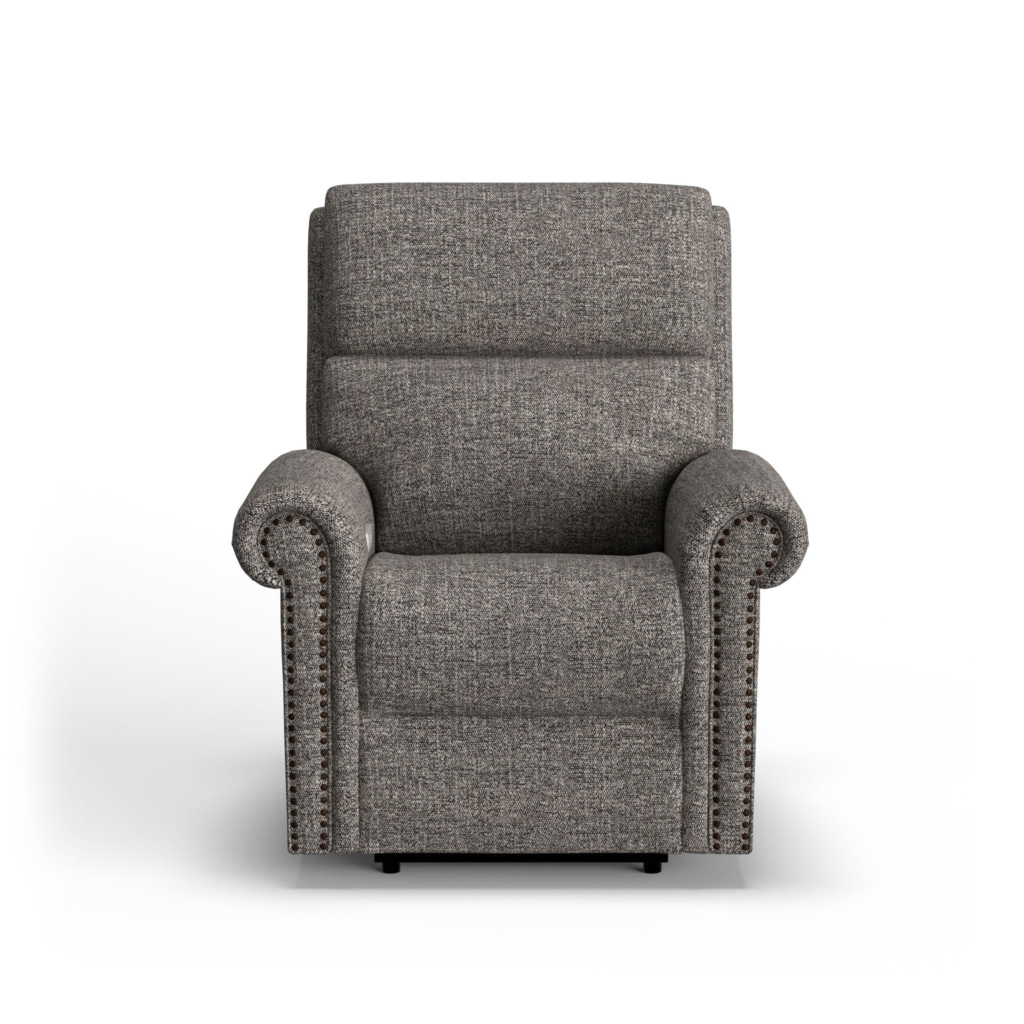 Bernard - Power Recliner With Power Headrest & Lumbar With Nailhed Trim