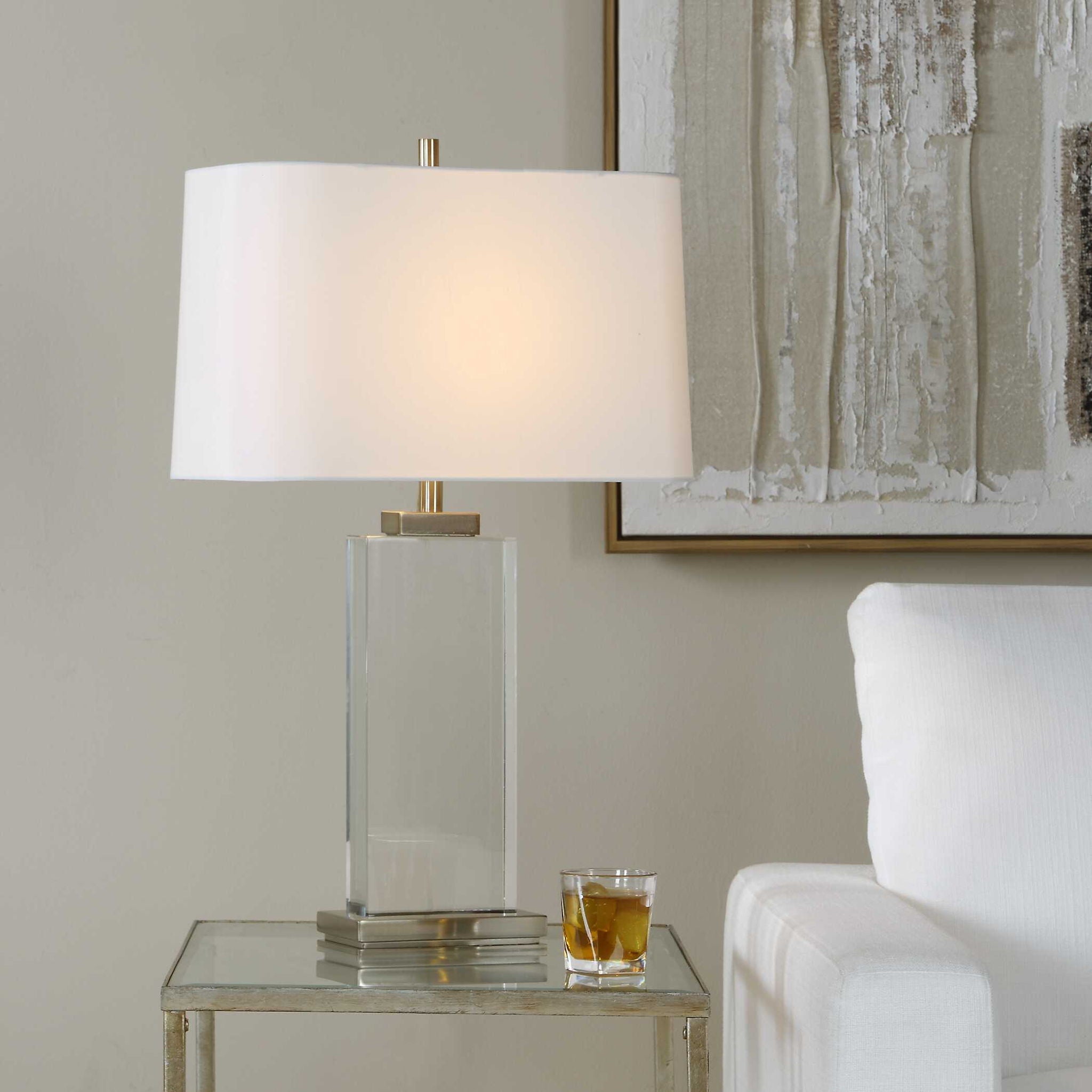 Genevieve - Crystal Table Lamp - Brass,Gold