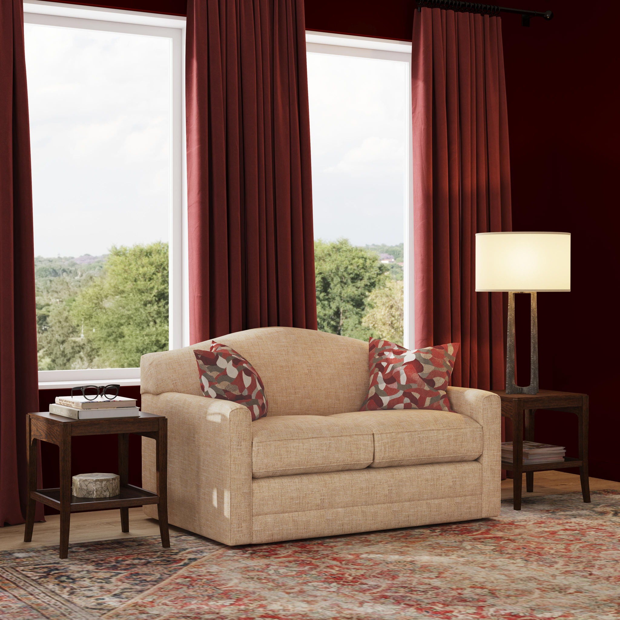 Aggie - Fabric Loveseat