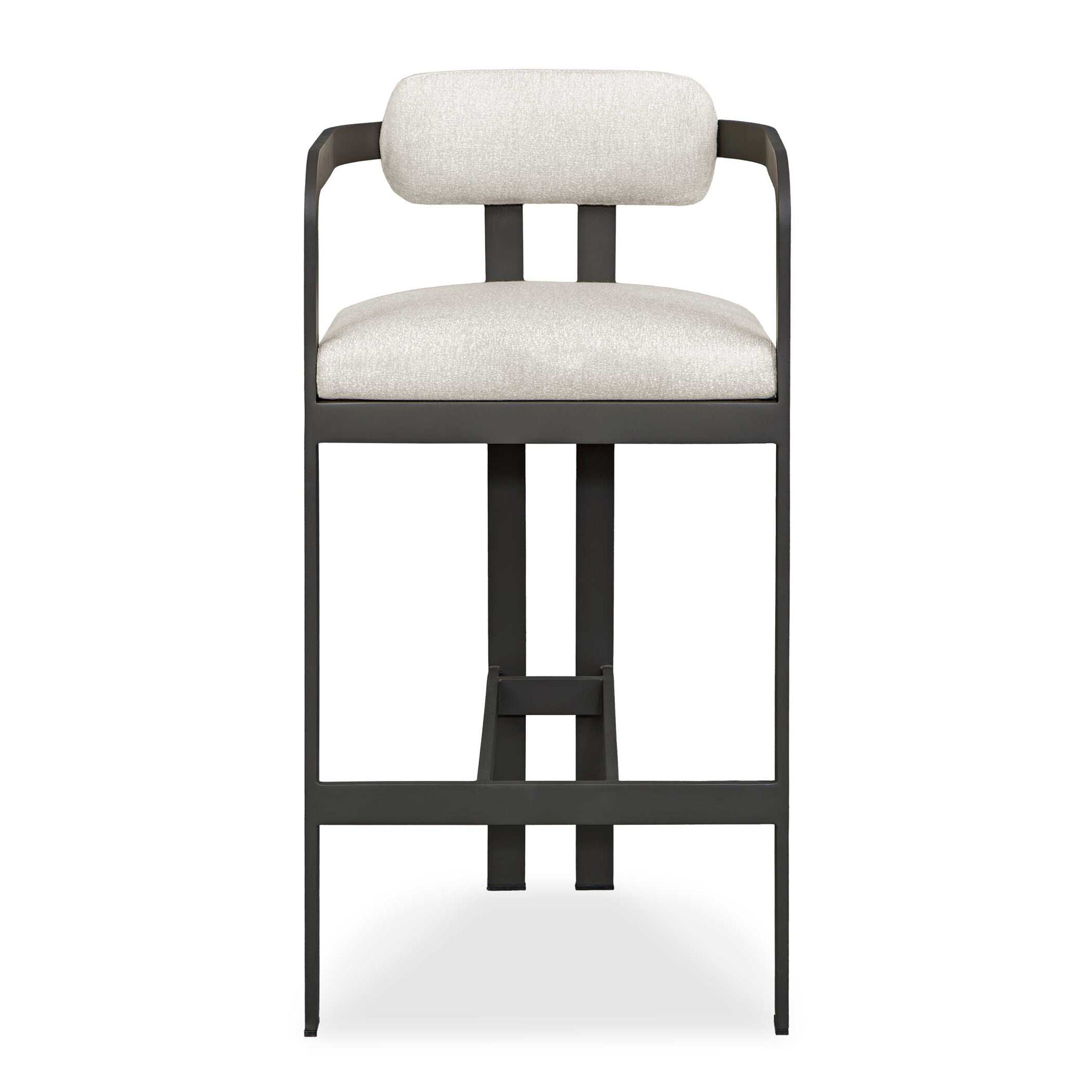 Kalmar - Outdoor Bar Stool - Black / White