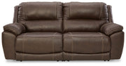 Dunleith - 2-Piece Power Reclining Loveseat - Chocolate