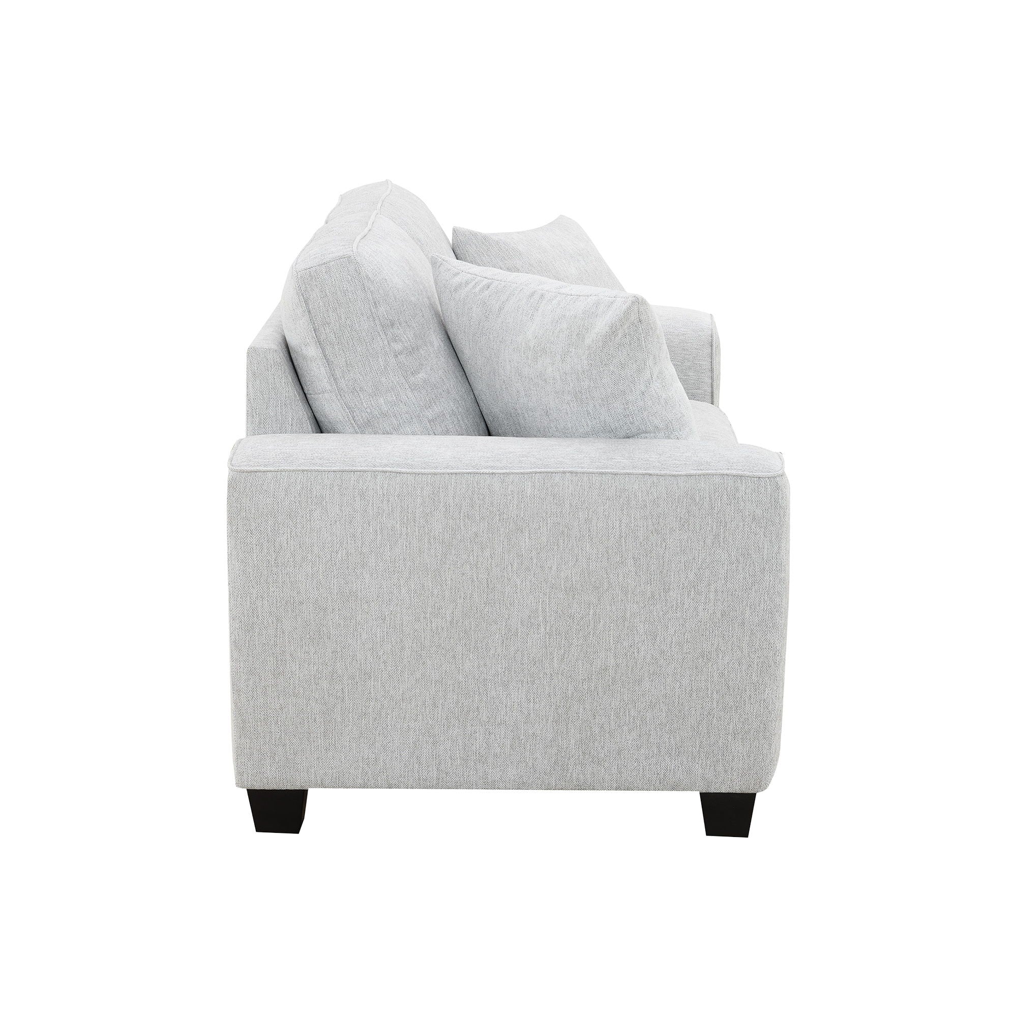 Ashbury - Loveseat With 2 Pillows - Soft Gray