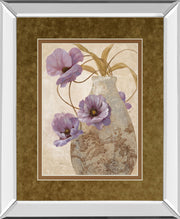 Sophistication Il By Nan - Mirror Framed Print Wall Art - Light Brown