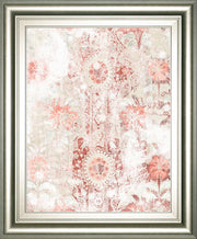 22x26 World Traveler Textile II By June Erica Vess - Pink