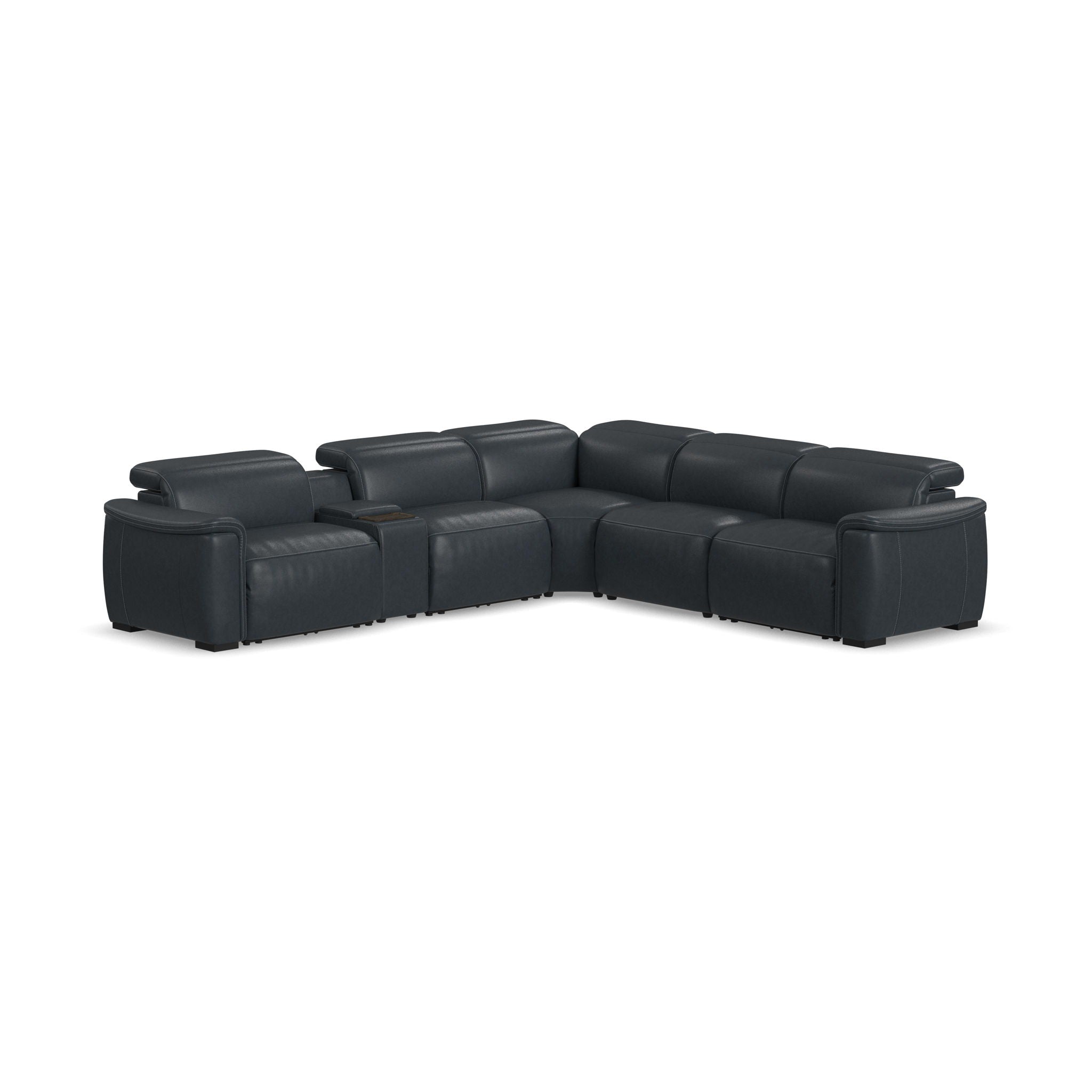 Camden Leather Reclining Sectional
