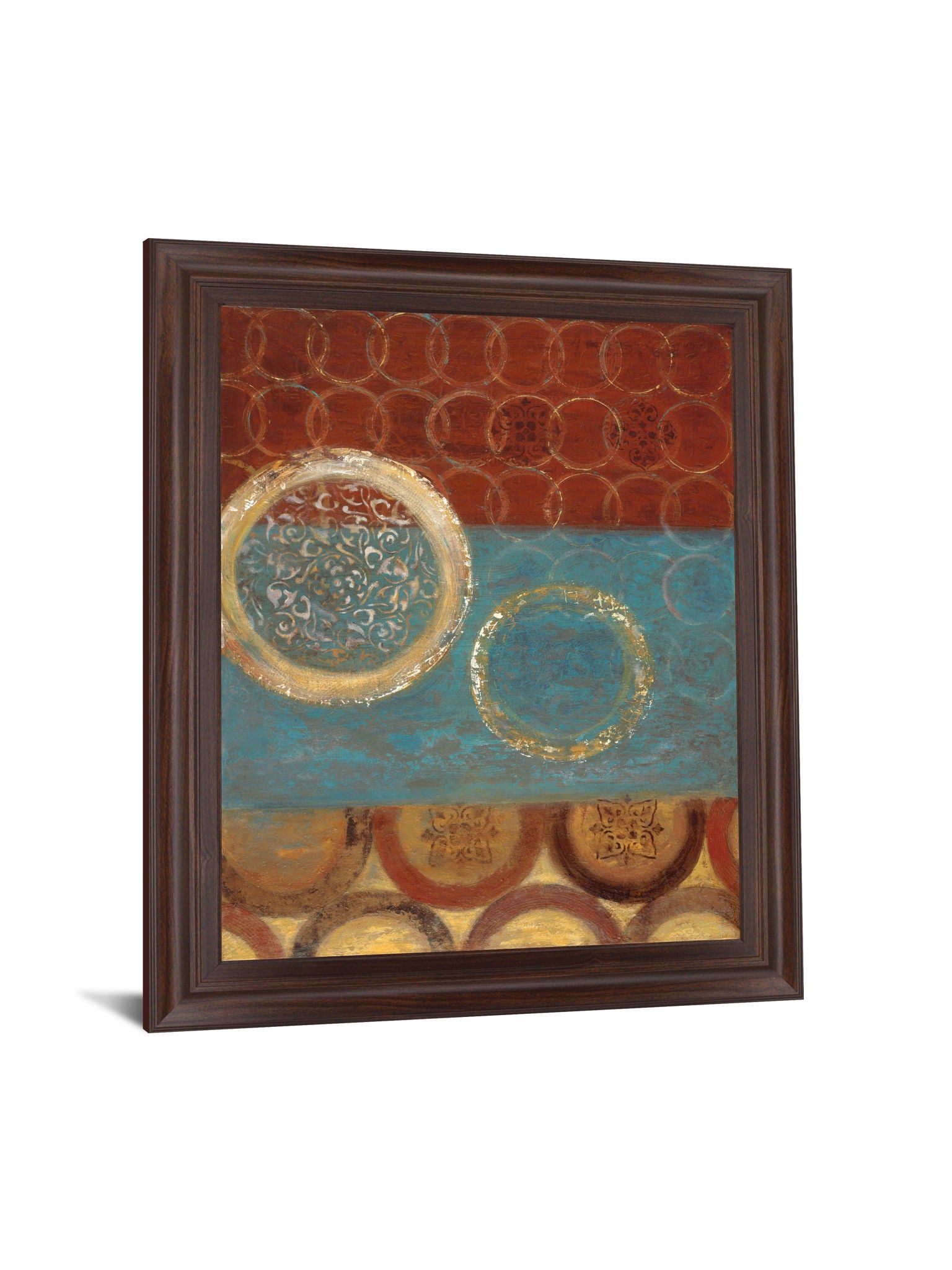 Medallion Mosaic - 28" x 34" Framed Wall Art - Blue