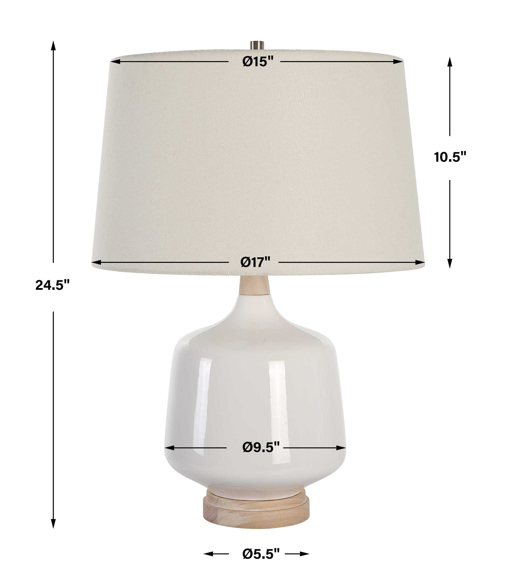 Opal - Table Lamp - Gloss White