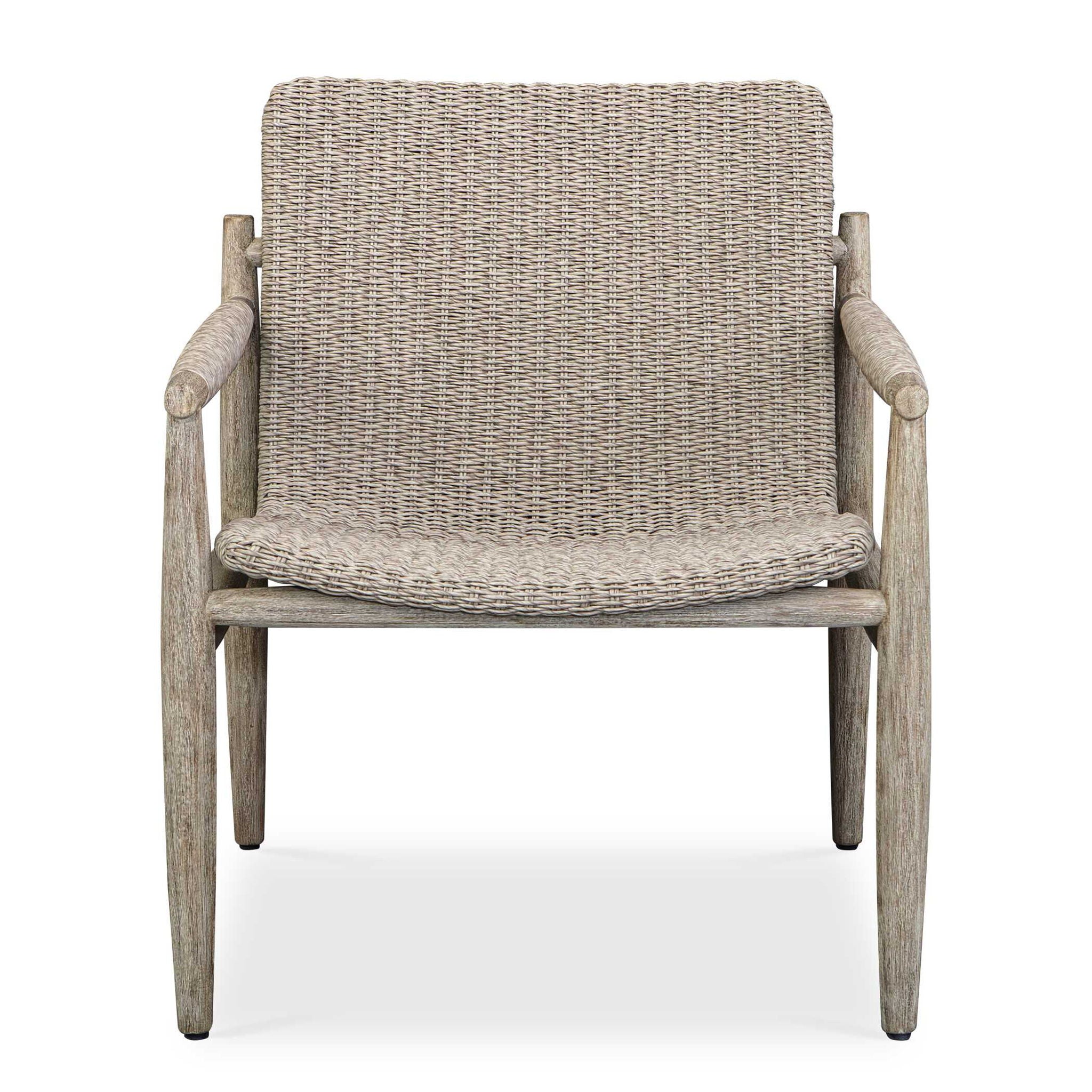 Sumba - Wicker Outdoor Lounge Chair - Gray