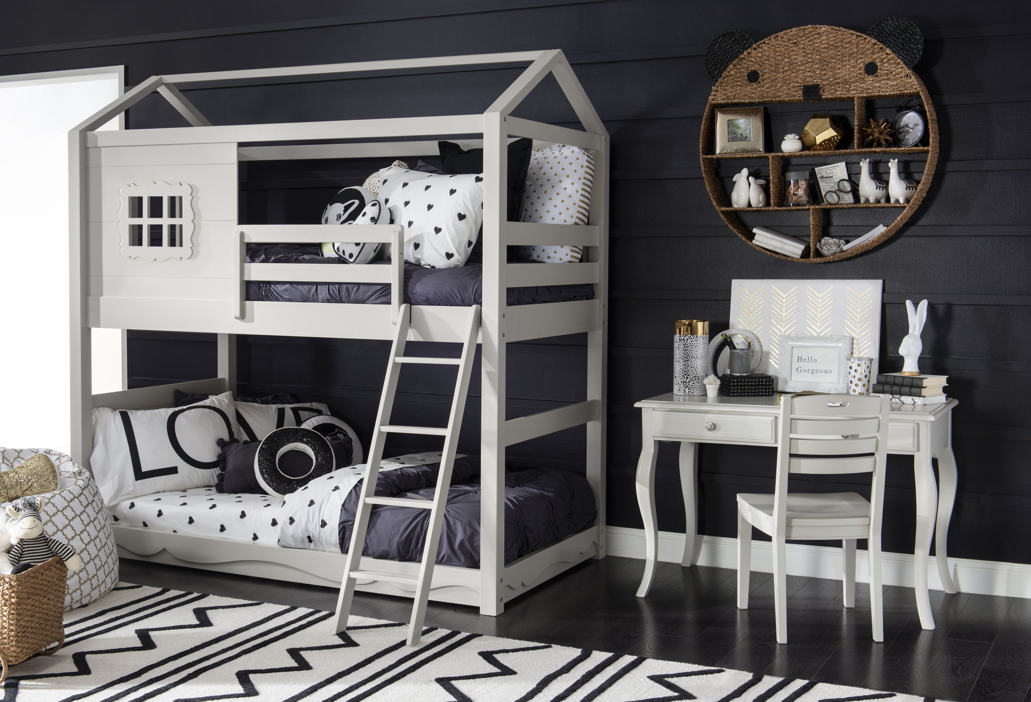 Sleepover - Writing Desk - Dove Gray
