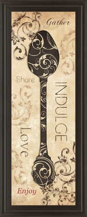 Indulge By Dee Dee - Framed Print Wall Art - Beige