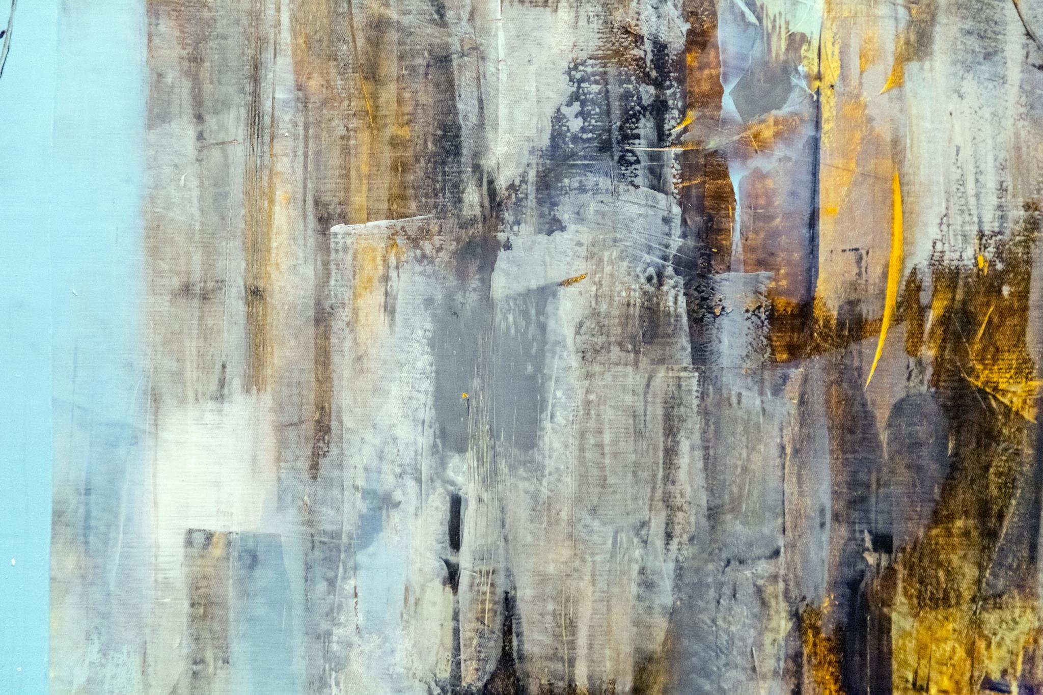 30x40 Small - Abstract - Light Blue