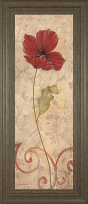 Flower II - Framed Print Wall Art - Beige