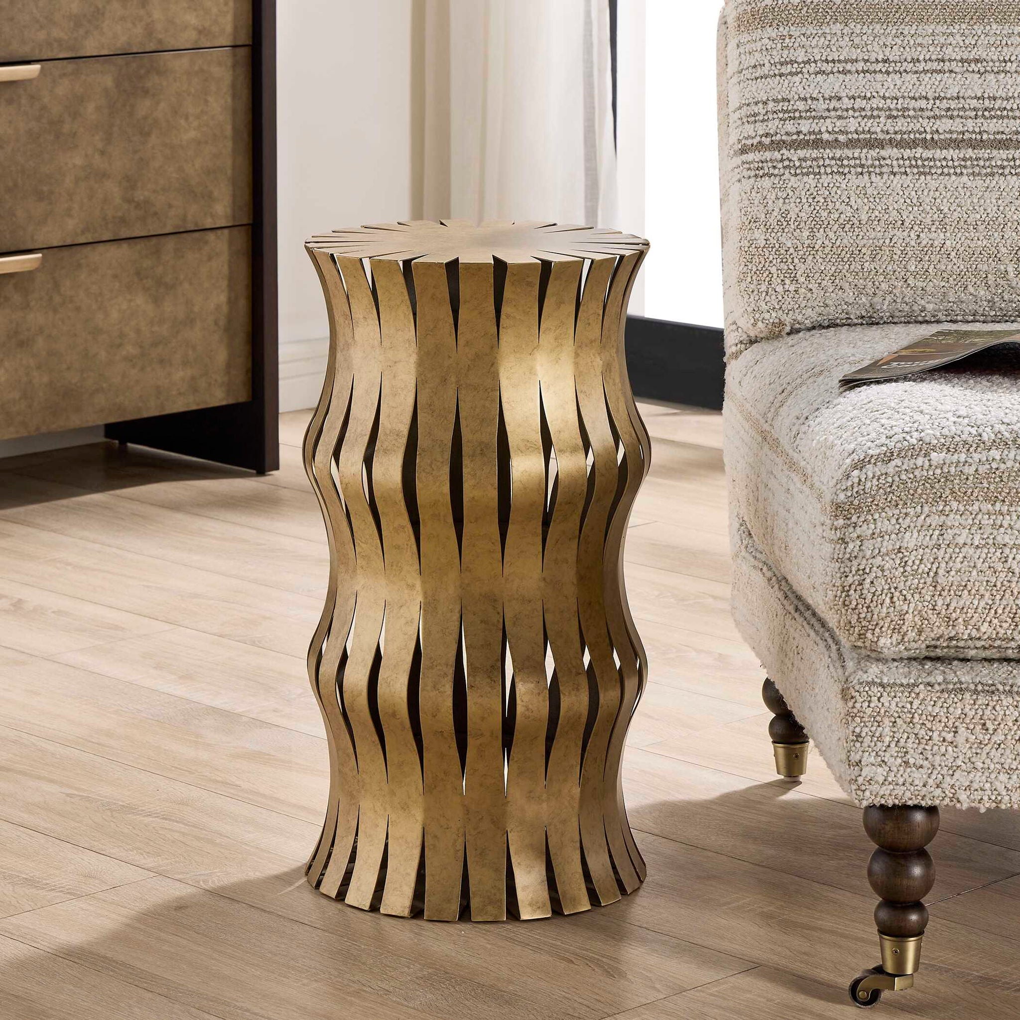 Arida - Accent Table - Aged Gold