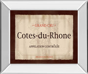 Cote Du Rhone By Paola Viveiros - Mirror Framed Print Wall Art - Beige