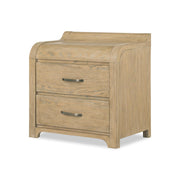 Flow - 2 Drawer Nightstand - Sandstone