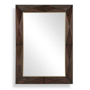 Diamond In The Rough - Wood Mirror - Gold / Woodtone