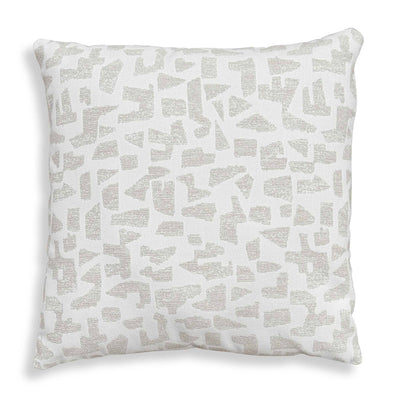 Scatter - Abstract Outdoor Pillow - Gray / White