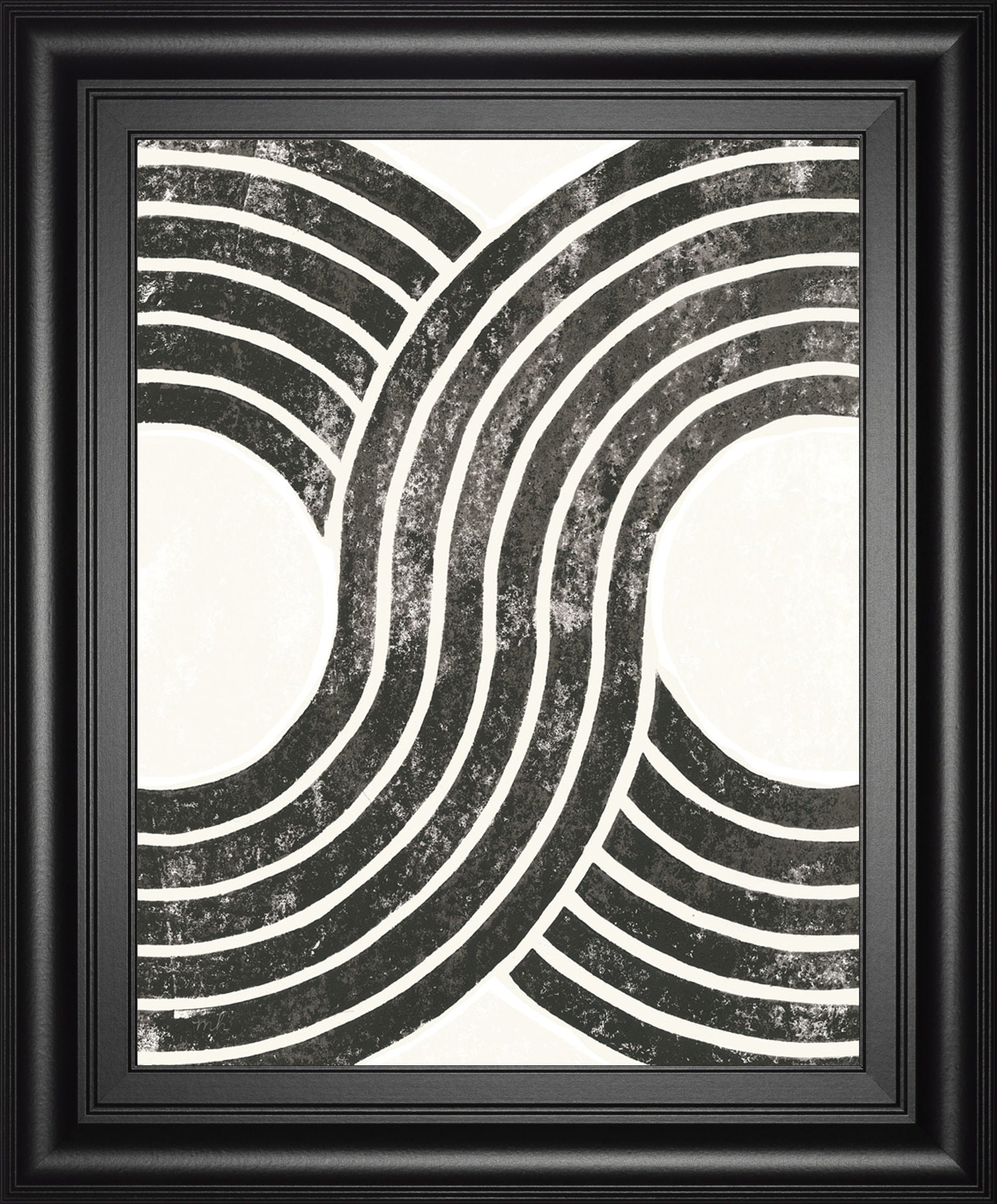 Over The Rainbow BW II By Moira Hershey - Framed Print Wall Art - Black