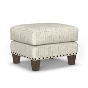 Gianna - Fabric Ottoman With Nailhead Trim