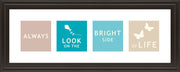 Words Of Kindness I By The Vintage Collection - Framed Print Wall Art - Blue