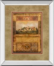 Centimento I By Douglas - Mirror Framed Print Wall Art - Light Brown