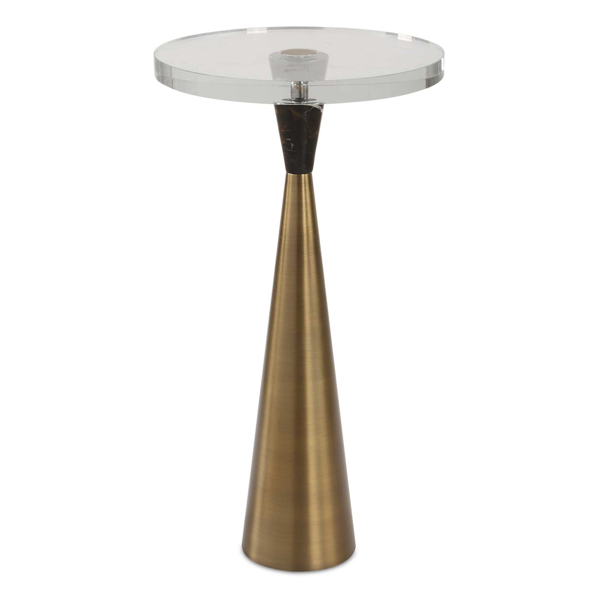 Holton - Accent Table - Tapered Brass