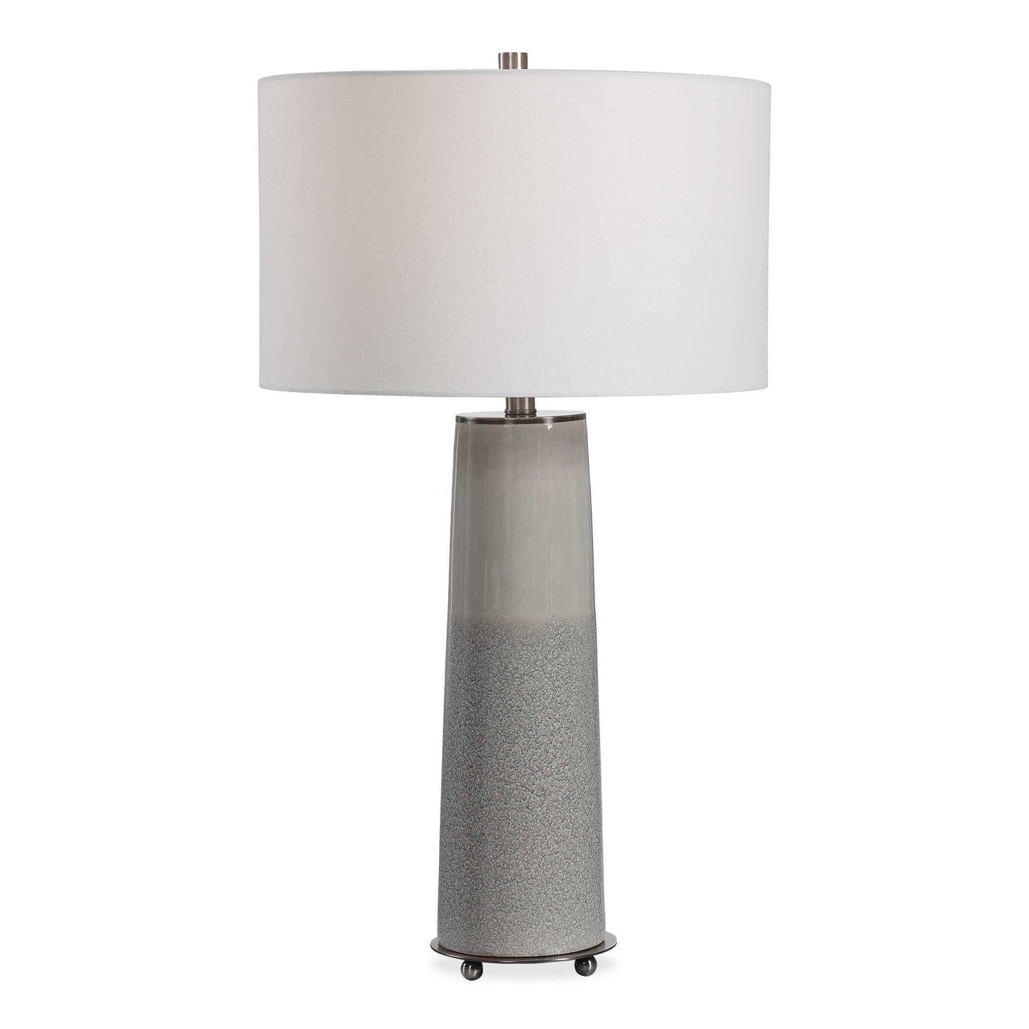 Abdel - Glaze Table Lamp - Gray – Full House Furniture NW