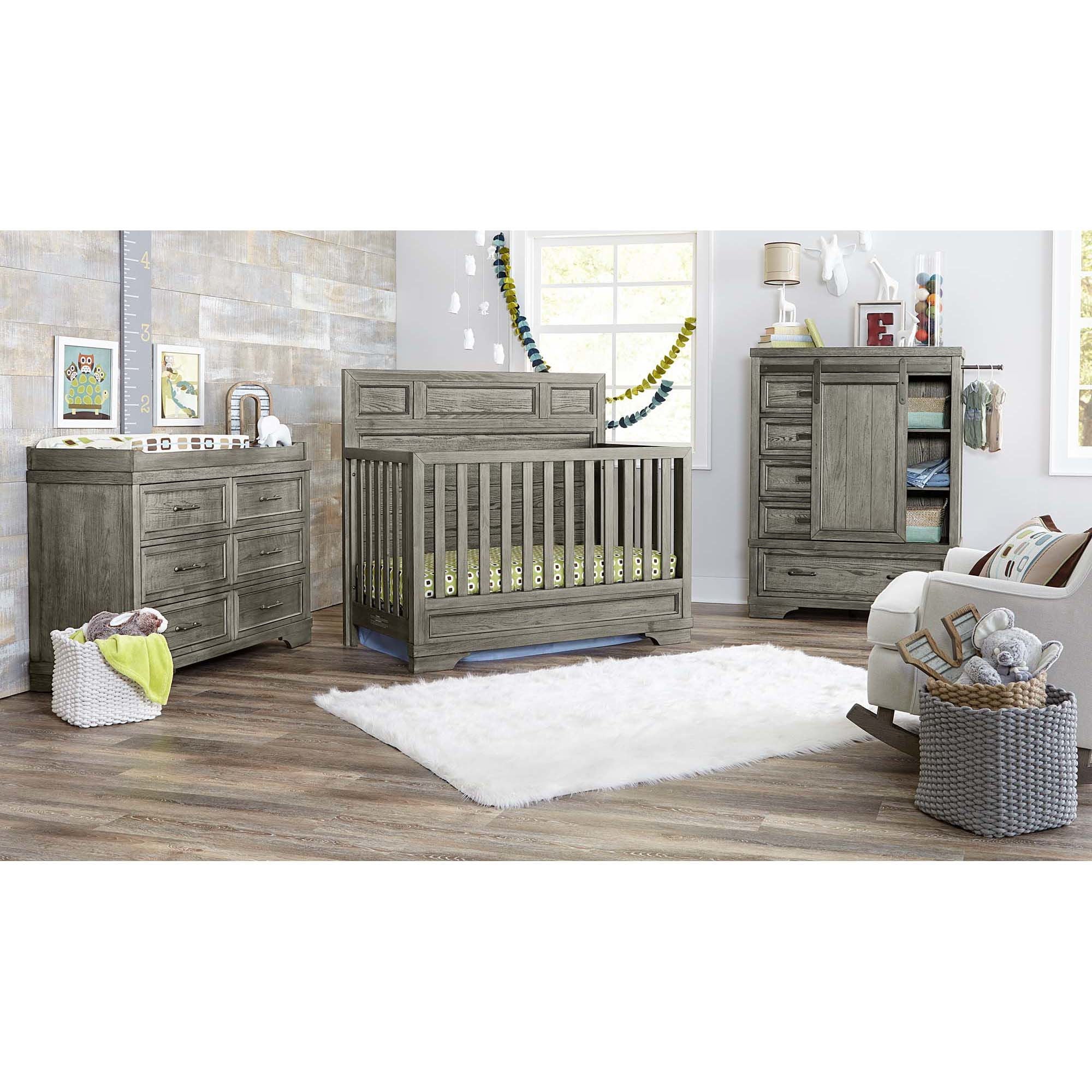 Foundry - Wood Chifferobe - Brushed Pewter