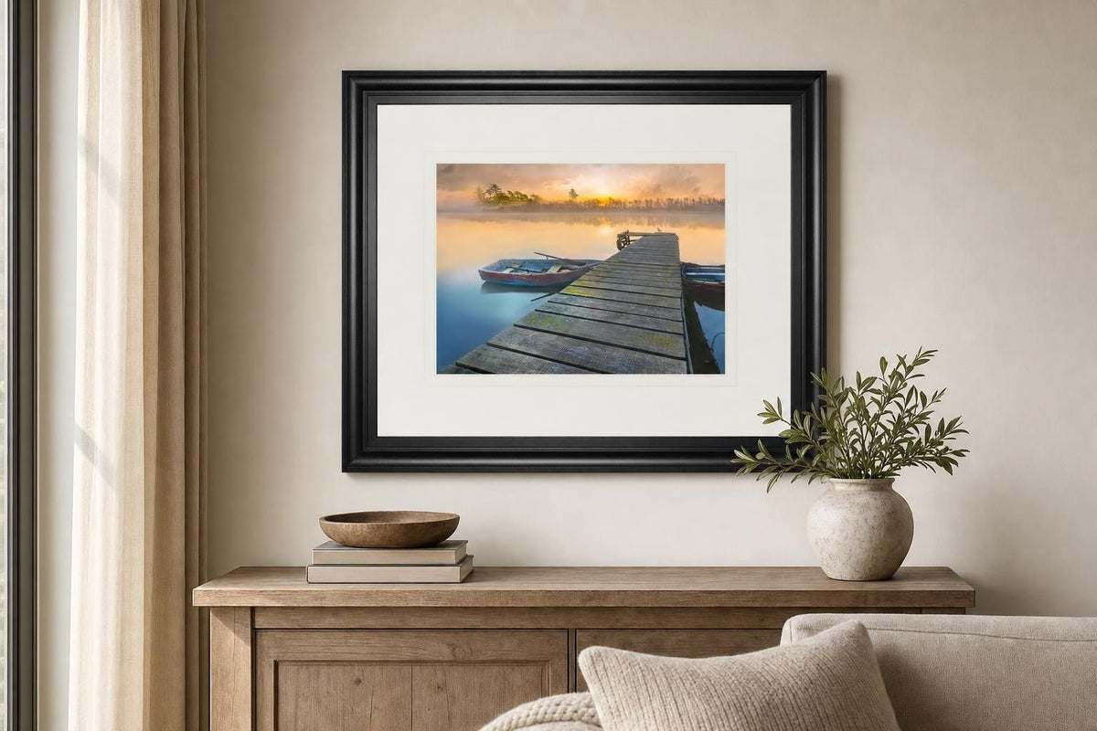 34x40 Weathered Pier By Mike Calascibetta - Beige