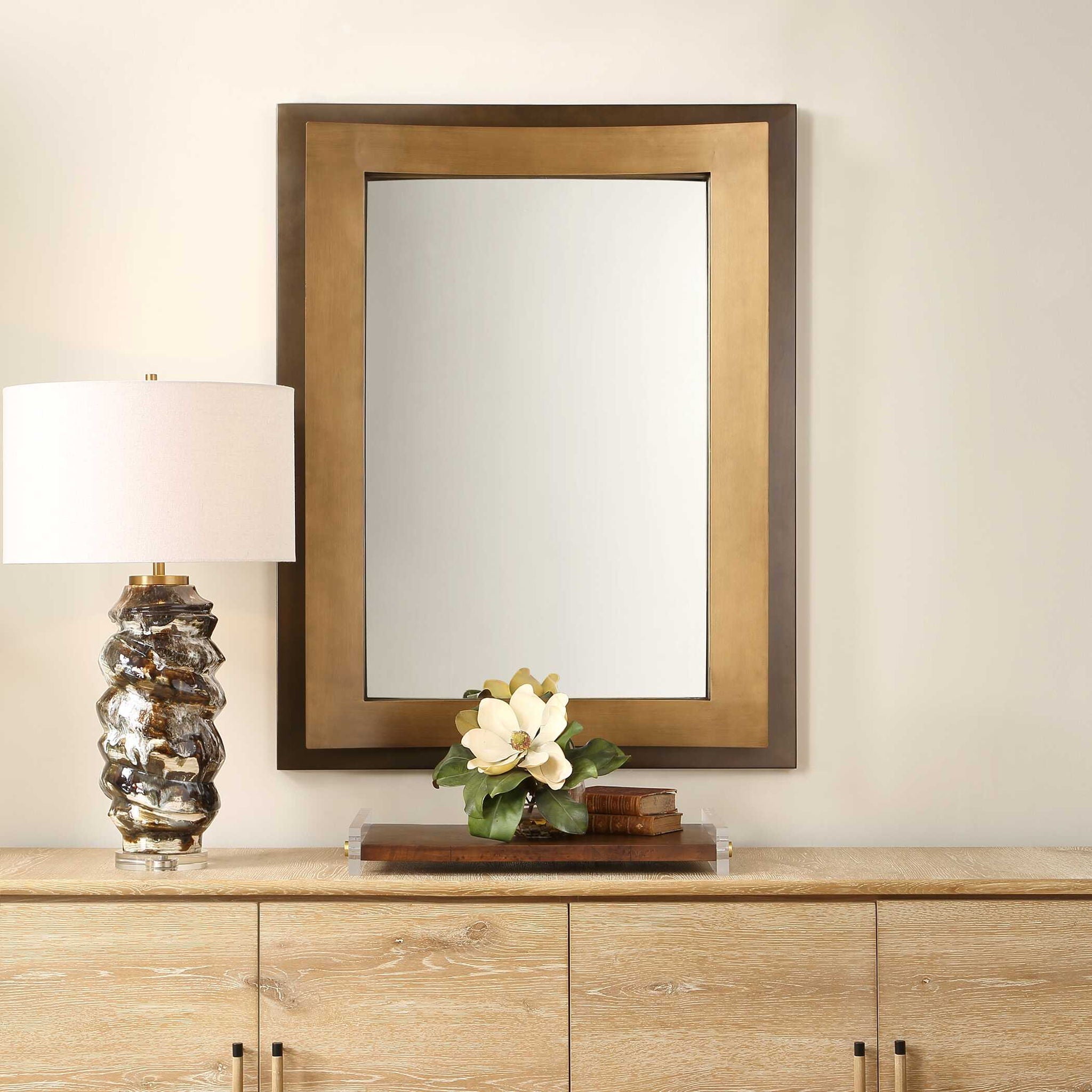Around The Bend - Mirror - Golden Bronze
