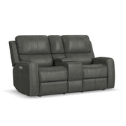 Linden - Power Reclining Loveseat With Console & Power Headrests & Lumbar