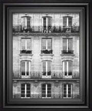 Across The Street Il By Laura Marshall - Framed Print Wall Art - Gray