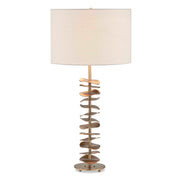 Akoa - Metal Disc Table Lamp - Brass,Gold