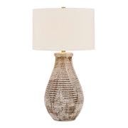 Dorothea - Textured Table Lamp - Brown / Gray