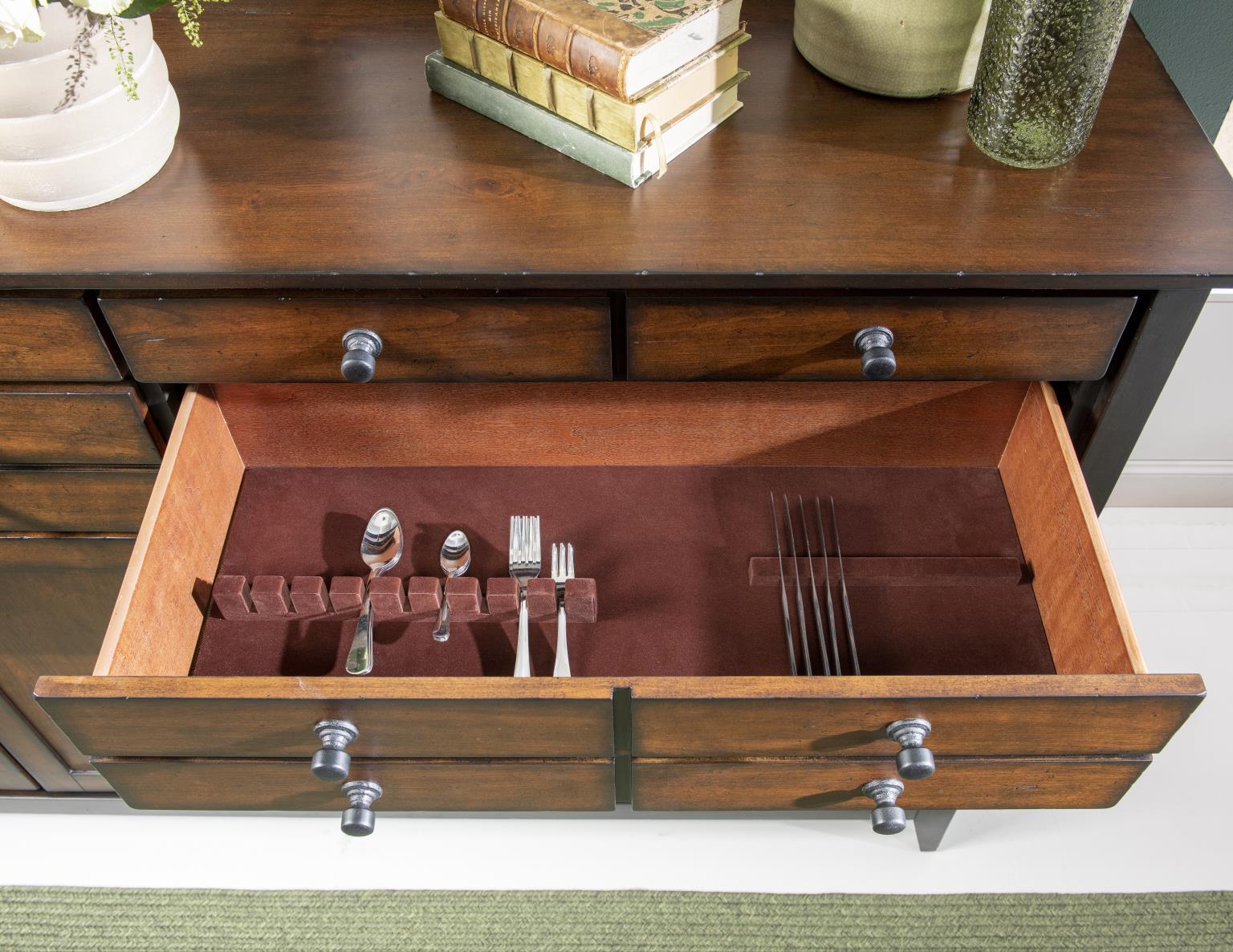 Fenmore - Credenza - Mocha And Distressed Cherry