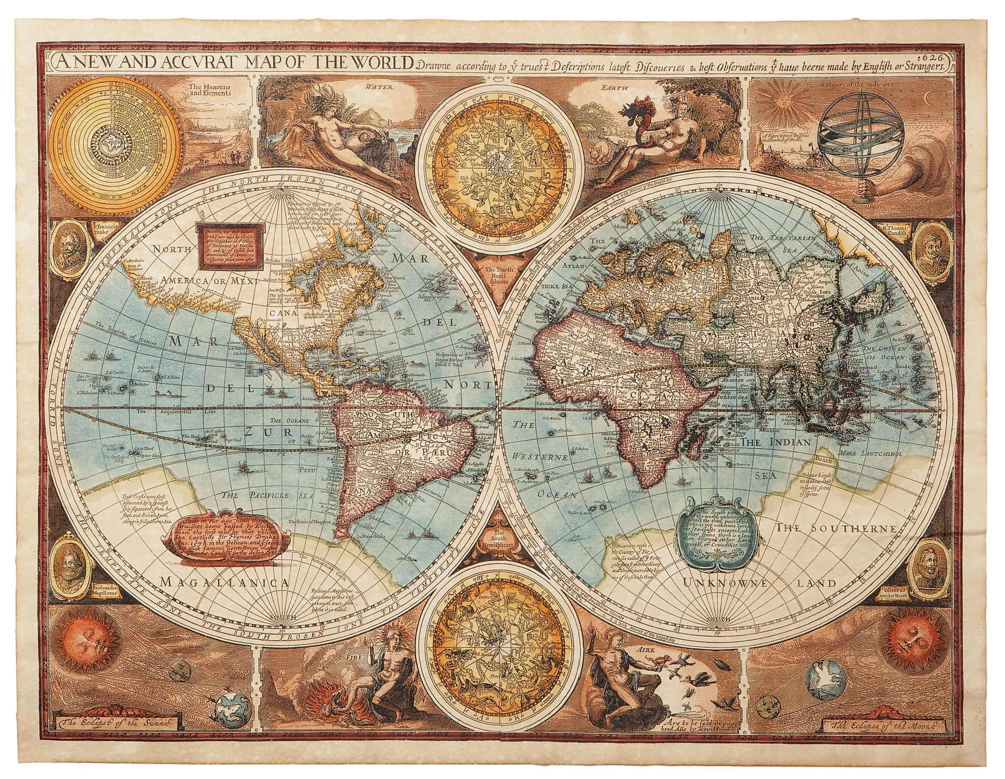 World Map - Light Brown