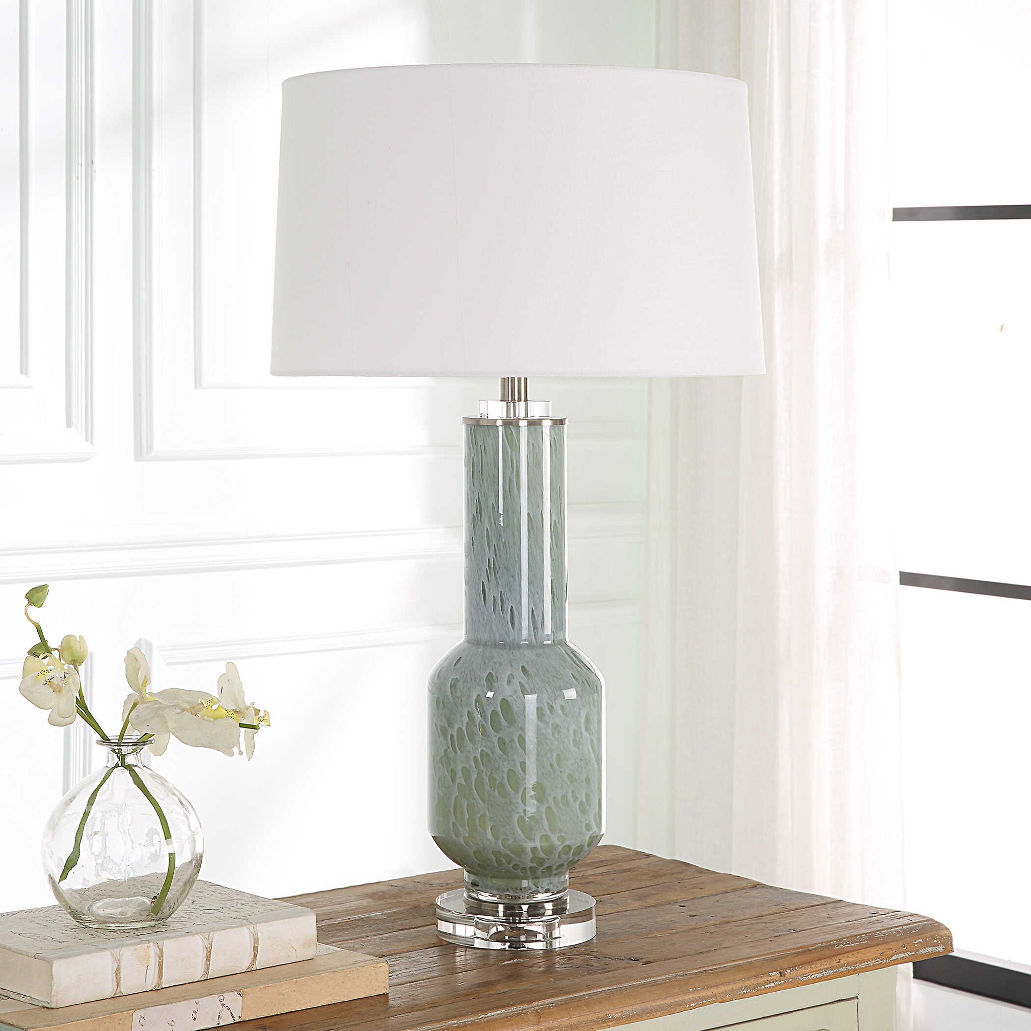 Imperia - Aqua Gray Table Lamp